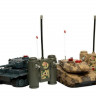Радиоуправляемый танковый бой Huan QI Tiger vs Leopard масштаб 1:28 2.4G - 508C