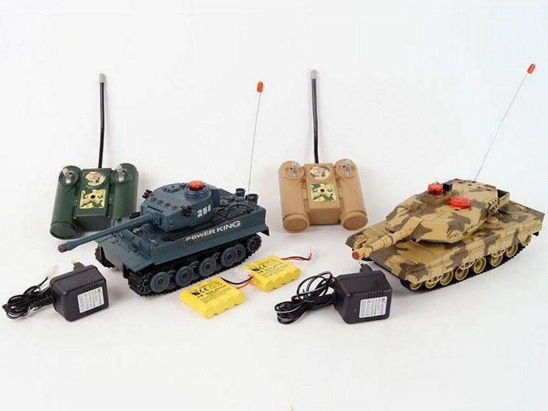 Радиоуправляемый танковый бой Huan QI Tiger vs Leopard масштаб 1:28 2.4G - 508C