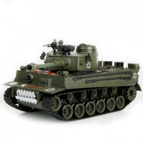 Радиоуправляемый танк HouseHold German Tiger Green масштаб 1:20 40Mhz - 4101-2
