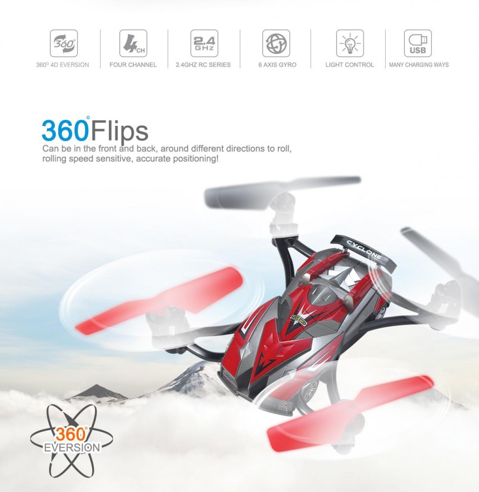 Радиоуправляемый квадрокоптер Jin Xing Da RTF 2.4G - JXD389