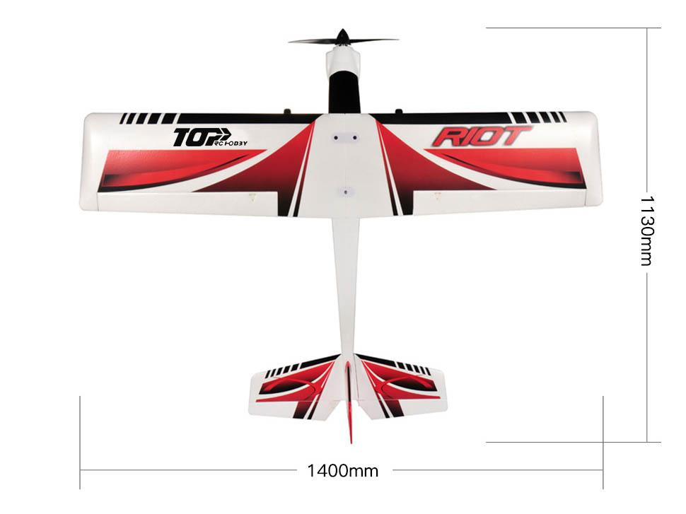 Радиоуправляемый самолет TOP rc RIOT PNP - top049B