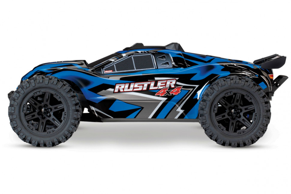 Радиоуправляемая трагги Traxxas Rustler 4X4 4WD RTR масштаб 1:10 2.4G - TRA67064-1-BL