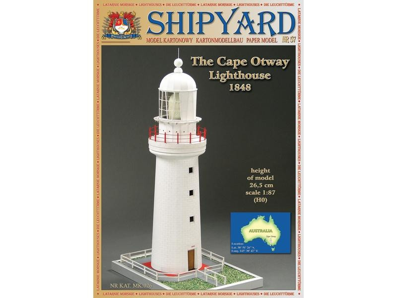 Сборная модель Shipyard маяк Cape Otway Lighthouse (№57), масштаб 1:87 - MK026