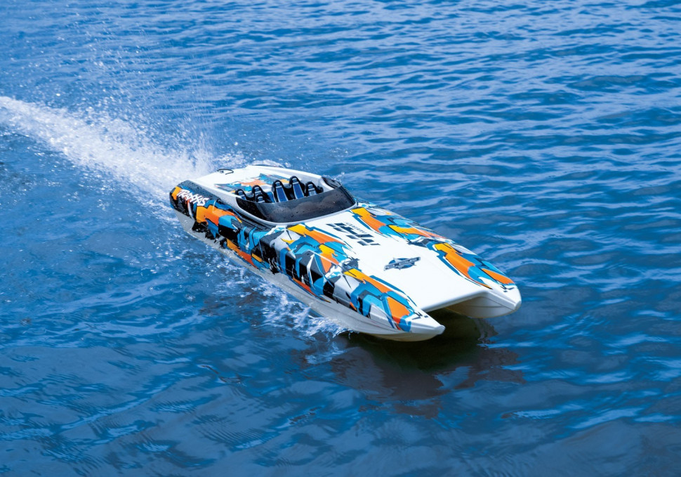 Радиоуправляемый катер Traxxas DCB M41 Widebody TSM RTR 2.4G - TRA57046-4-OR