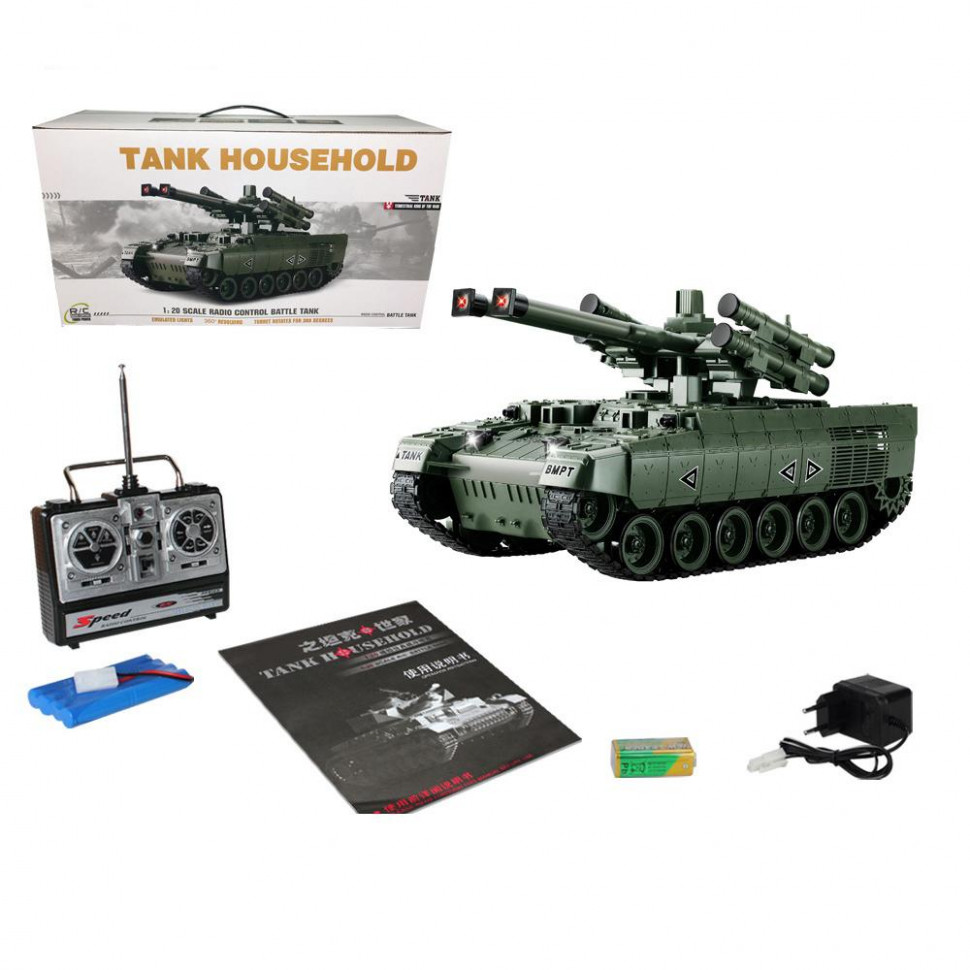 Радиоуправляемая боевая машина HouseHold CS RUSSIA БМПТ Терминатор масштаб 1:20 RTR 27MHz - YH4101I-25