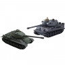 Радиоуправляемый танковый бой Русский Т34 и Немецкий Tiger Zegan масштаб 1:28 27Mhz 40Mhz - ZEG-99824