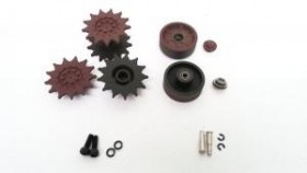 Ведущая звездочка 2 шт. и ленивец 2 шт. для танка SHERMAN M4A3 75mm TAG120647 - TG3898-007