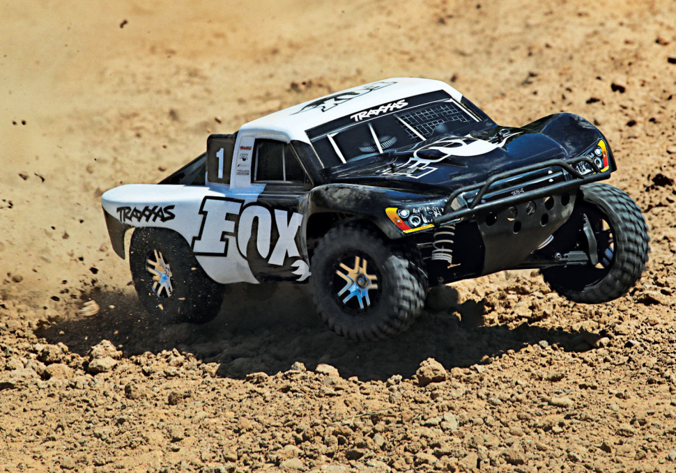 Радиоуправляемый шорт-корс трак Traxxas Slash 4x4 VXL TSM 4WD RTR масштаб 1:10 2.4G - TRA68086-4-FOX