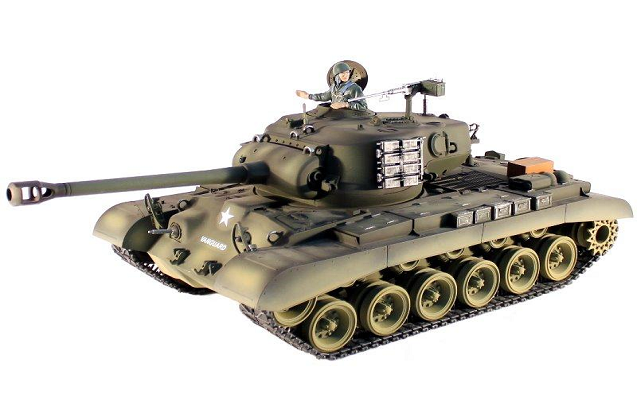 Радиоуправляемый танк Taigen M26 Pershing Snow Leopard Pro масштаб 1:16 2.4G - TG3838-1PRO