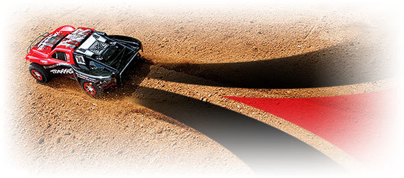 Радиоуправляемый шорт-корс трак Traxxas Slash 4x4 VXL TSM 4WD RTR масштаб 1:10 2.4G - TRA68086-4-R