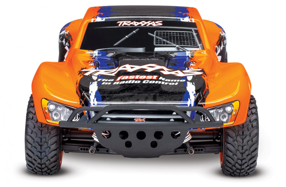 Радиоуправляемый шорт-корс трак Traxxas Slash 4x4 VXL TSM 4WD RTR масштаб 1:10 2.4G - TRA68086-4-OR