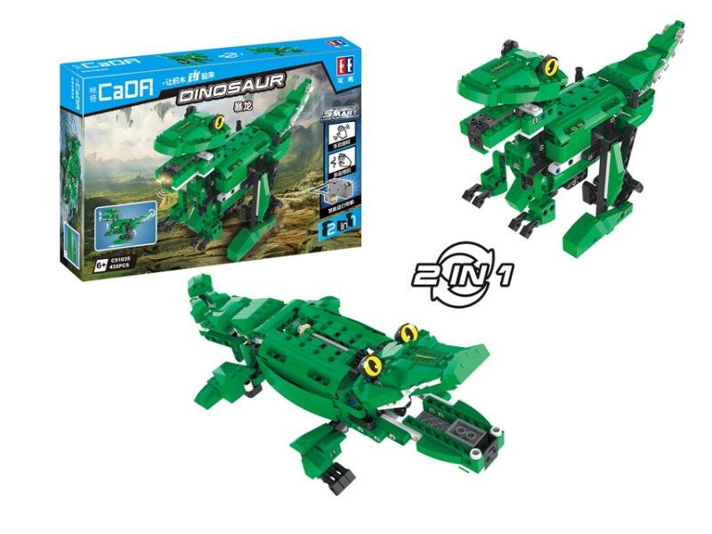Конструктор CaDA динозавр|крокодил (450 деталей) - C51035W