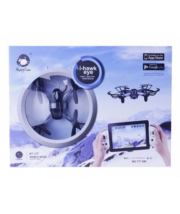 Радиоуправляемый квадрокоптер Happy Cow с камерой WIFI FPV - 777-390