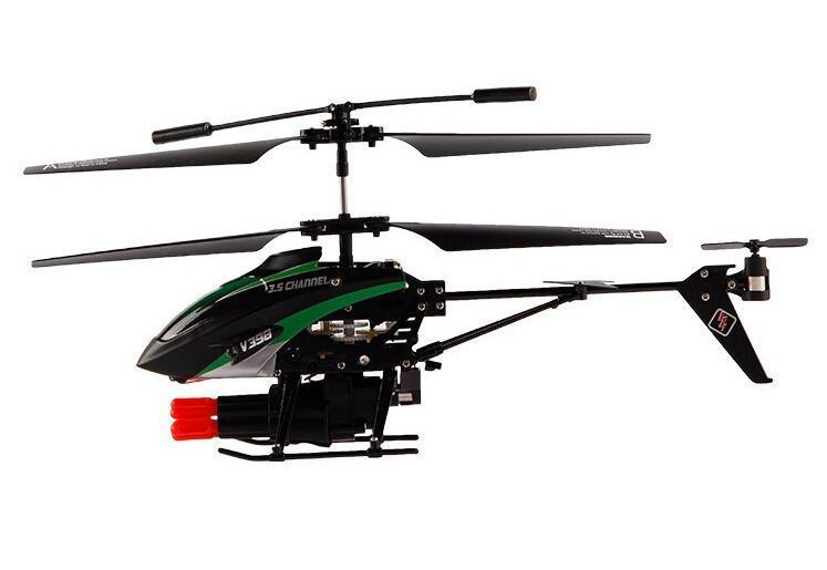 Радиоуправляемый вертолет WL Toys V398 Mini Rocket Gun ИК-управление - WLT-v398