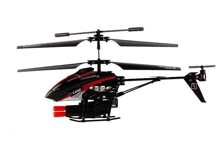 Радиоуправляемый вертолет WL Toys V398 Mini Rocket Gun ИК-управление - WLT-v398