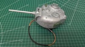 Металлическая башня для танка SHERMAN M4A3 76mm с ИК-пушкой и мех. вращения на 360 град. TAG120684 - TG3898-014