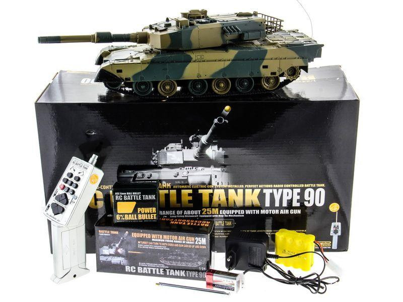 Радиоуправляемый танк Heng Long Japan Type 90 1:24 40Mhz - 3808