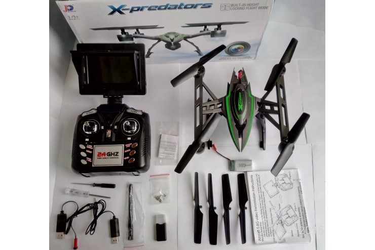 Радиоуправляемый квадрокоптер JXD X-Predators FPV RTF 2.4G - JXD-510G