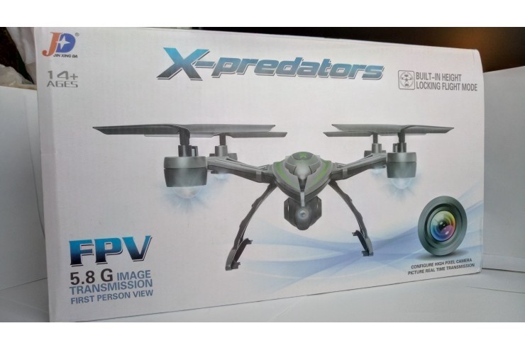 Радиоуправляемый квадрокоптер JXD X-Predators FPV RTF 2.4G - JXD-510G