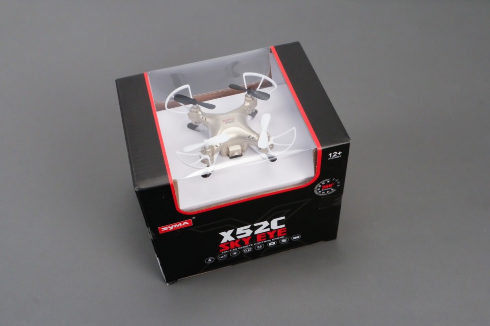 Радиоуправляемый квадрокоптер Syma X52C 4CH Gyro +Camera RTF 2.4G - X52C-White