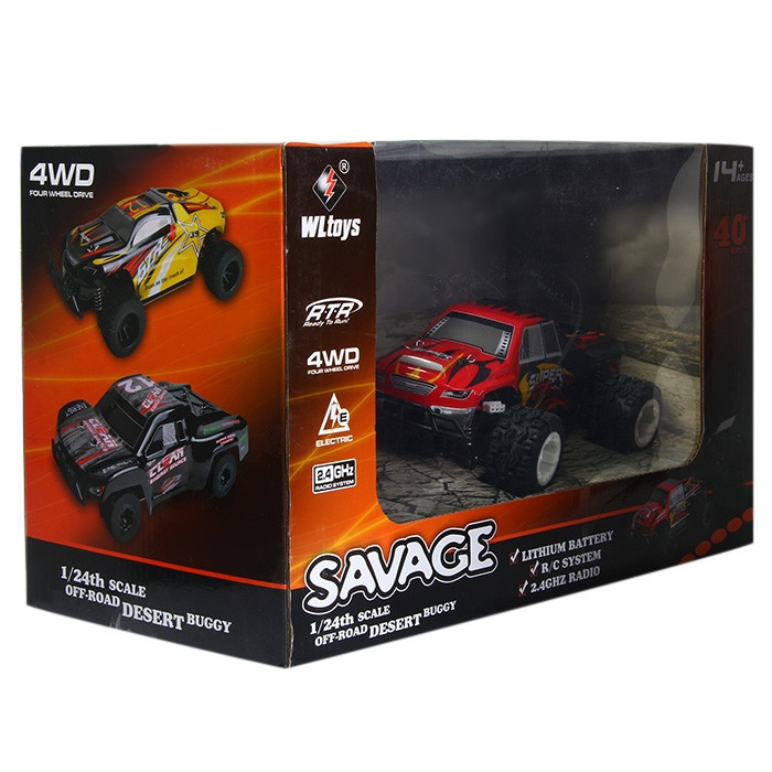 Радиоуправляемый монстр WLToys A212 4WD RTR масштаб 1:24 2.4G - A212