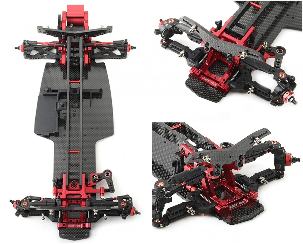 Комплект для сборки модели для дрифта MST RRX-D VIP Red Ultra Rear Motor 2WD KIT масштаб 1:10 2.4G - MST-532133