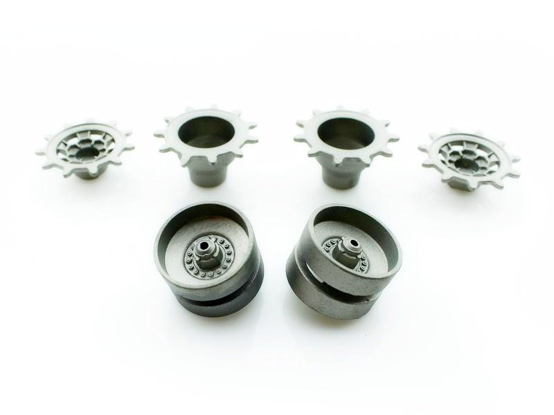 Ведущие звездочки, ленивцы для танка Heng Long Leopard 2 A6 - WW-021