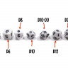 Набор Zvezda из 7 белых игровых кубиков для ролевых игр, 7 шт - ZV-1141