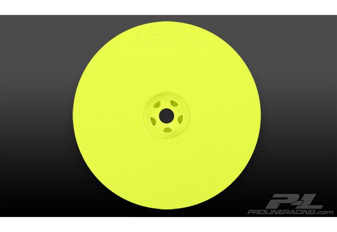 Диски багги 1|10 - Velocity 2.2* Hex Rear Yellow (2шт) for 22, RB5 and B4.1 with 12mm hex - PL2736-02