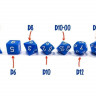 Набор Zvezda из 7 синих игровых кубиков для ролевых игр, 7 шт - ZV-1147