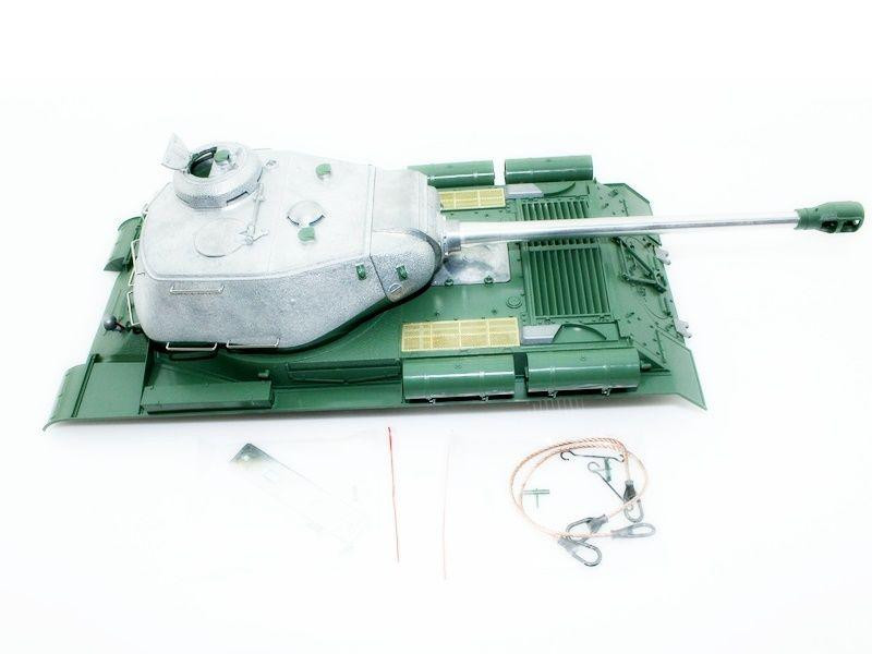 Верхняя часть корпуса с металлической башней на 360° для танка Taigen ИС-2 с ВВ-пушкой, неокрашена - TG3928-001