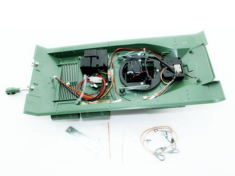 Верхняя часть корпуса с металлической башней на 360° для танка Taigen ИС-2 с ВВ-пушкой, неокрашена - TG3928-001