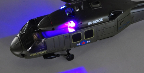 Радиоуправляемый вертолет Syma Black Hawk UH-60 Gyro 3CH ИК-управление - S102G