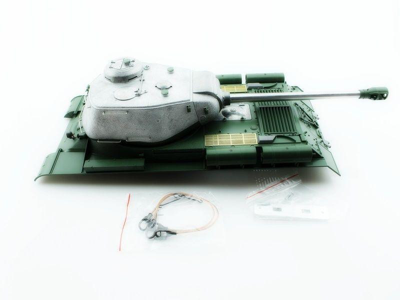 Верхняя часть корпуса с металлической башней на 360° для танка ИС-2 с ИК-пушкой, неокрашена - TG3928-002