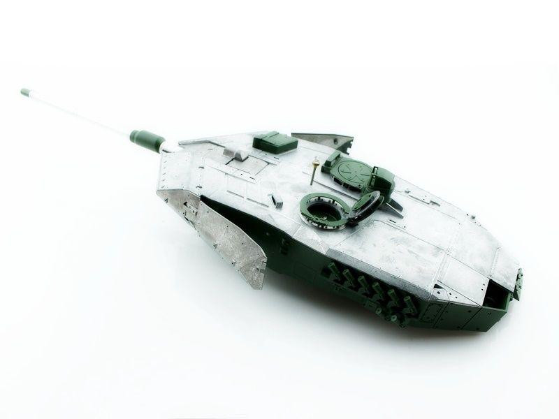 Металлическая башня для танка Leopard 2A6 c BB-пушкой и вращением на 360°, неокрашеная - TG3889-010