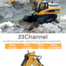 Радиоуправляемый экскаватор HUI NA TOYS масштаб 1:14 2.4G - HN1580