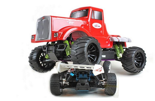 Радиоуправляемый монстр Himoto Road Warrior Brushless 4WD RTR масштаб 1:10 2.4G - E10BPL