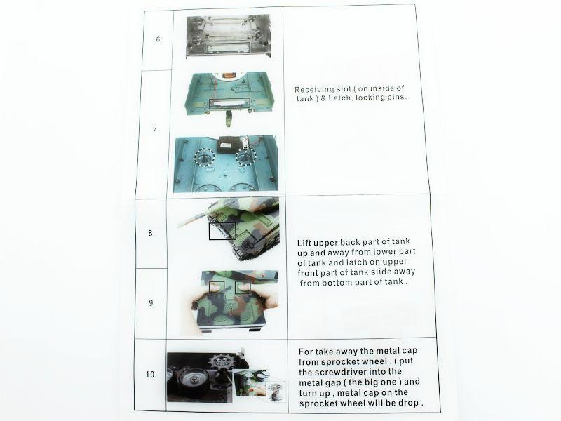 Металлическое шасси для танка Leopard 2A6 (full set) - TG3889-006