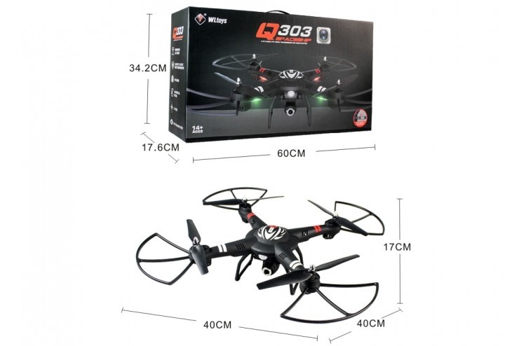 Радиоуправляемый квадрокоптер WLToys Q303C с HD камерой 720P 2.4G - WLT-Q303-C