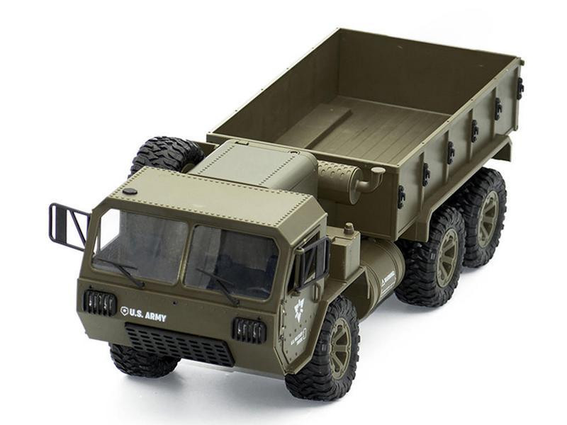 Радиоуправляемая машина Heng Long американский военный грузовик 6WD RTR масштаб 1:16 2.4G - FY004A
