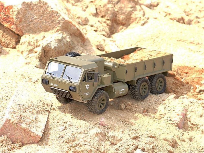 Радиоуправляемая машина Heng Long американский военный грузовик 6WD RTR масштаб 1:16 2.4G - FY004A